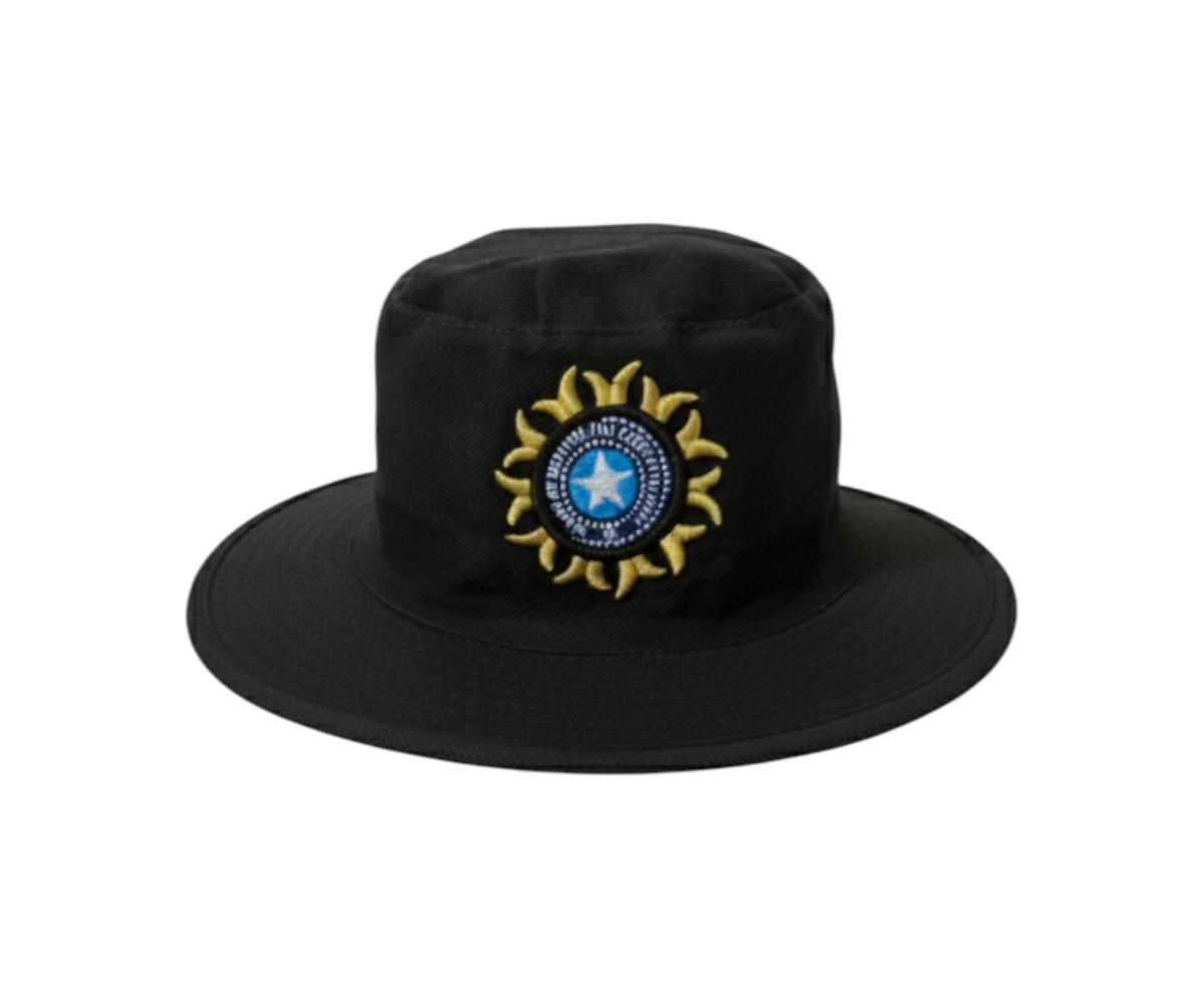 Classic Black Umpire Hat with Embroidered Emblem