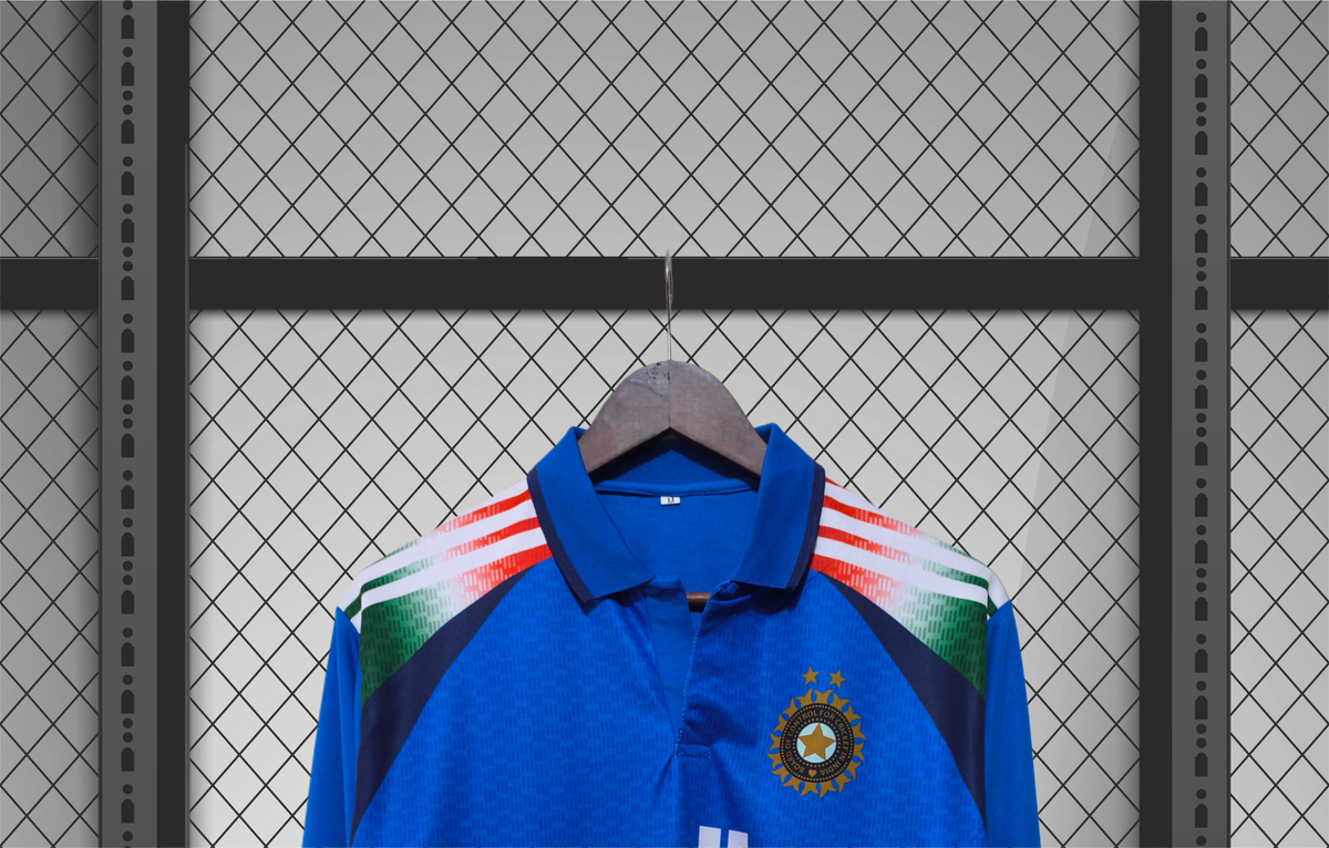 Customized Indian Cricket Jersey – Premium Long-Sleeve Edition